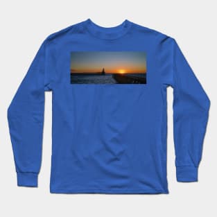 October Sunrise at the mouth of the River Blyth Long Sleeve T-Shirt